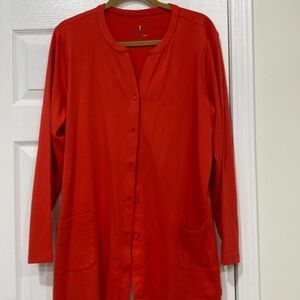 Isaac Mizrahi Red light weight sweater